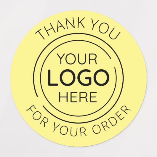 Gepersonaliseerde minimalistische dank u Logo Labels (Design 1)