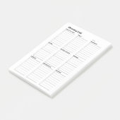 Gepersonaliseerde minimalistische eenvoudige boods post-it® notes (Schuin)