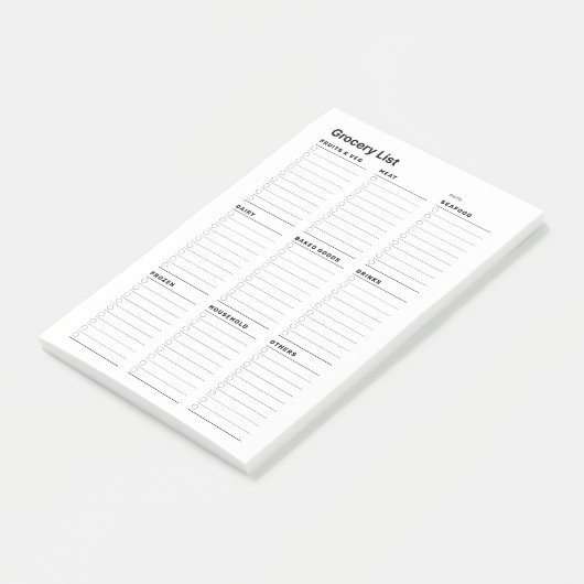 Gepersonaliseerde minimalistische eenvoudige boods post-it® notes (Schuin)