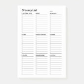 Gepersonaliseerde minimalistische eenvoudige boods post-it® notes (Voorkant)