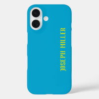 Gepersonaliseerde minimalistische, elegante blauw 