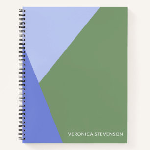 Gepersonaliseerde minimalistische geometrische Paa Notitieboek