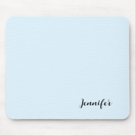 Gepersonaliseerde minimalistische Girly Pastel Blu Muismat