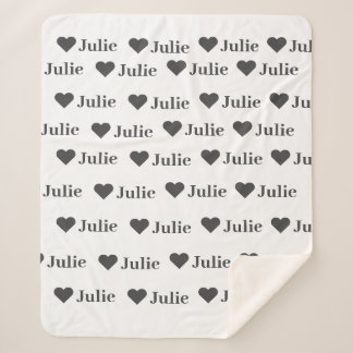 Gepersonaliseerde minimalistische hart deken