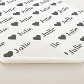 Gepersonaliseerde minimalistische hart deken (3/4)