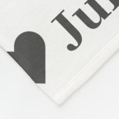 Gepersonaliseerde minimalistische hart deken (Hoek)