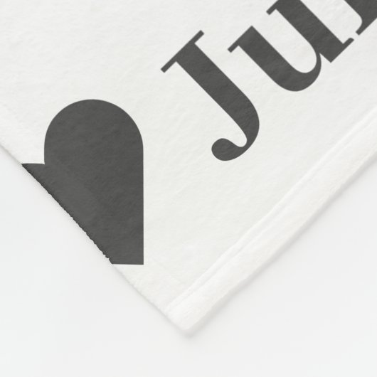 Gepersonaliseerde minimalistische hart deken (Hoek)