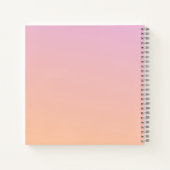 Gepersonaliseerde minimalistische moderne geschenk notitieboek (Achterkant)