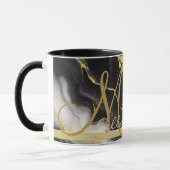 Gepersonaliseerde minimalistische moderne zwart go mok (Links)