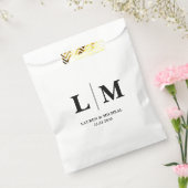 Gepersonaliseerde minimalistische monogram Initial Bedankzakje (Gezegeld)