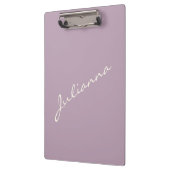 Gepersonaliseerde minimalistische scriptnaam Laven Klembord (Links)