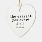 Gepersonaliseerde minimalistische typografie inges keramisch ornament (Links)