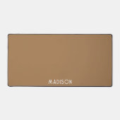 Gepersonaliseerde minimalistische typografie Solid Bureaumat (Voorkant)