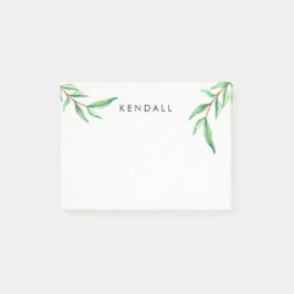 Gepersonaliseerde minimalistische Waterverf verlaa Post-it® Notes