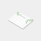 Gepersonaliseerde minimalistische Waterverf verlaa Post-it® Notes (Schuin)