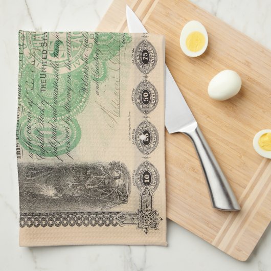 Gepersonaliseerde Mining Stock Keukenhanddoek (Quarter Fold)