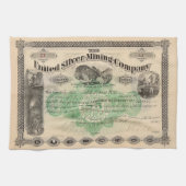 Gepersonaliseerde Mining Stock Keukenhanddoek (Horizontaal)