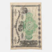 Gepersonaliseerde Mining Stock Keukenhanddoek (Verticaal)