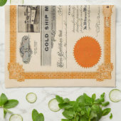 Gepersonaliseerde Mining Stock Keukenhanddoek (Gevouwen)