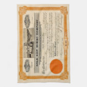 Gepersonaliseerde Mining Stock Keukenhanddoek (Verticaal)