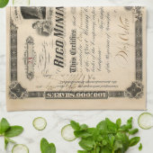 Gepersonaliseerde Mining Stock Keukenhanddoek (Gevouwen)