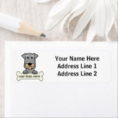 Gepersonaliseerde minister Schnauzer Etiket (Insitu)