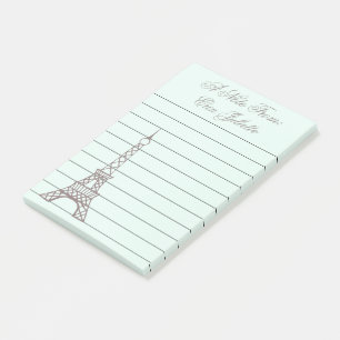 Gepersonaliseerde Mint Eiffel Tower Post Het merkt Post-it® Notes
