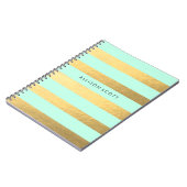 Gepersonaliseerde Mint- en Gold-laptop Notitieboek (Linkerzijde)