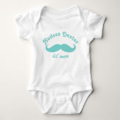Gepersonaliseerde Mint Green Arched Lettering Must Romper (Voorkant)