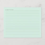 Gepersonaliseerde Mint Green Favoriete Recept Chef (Achterkant)