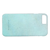 Gepersonaliseerde Mint Green Ombre Waterverf Case-Mate iPhone Case (Achterkant (Horizontaal))