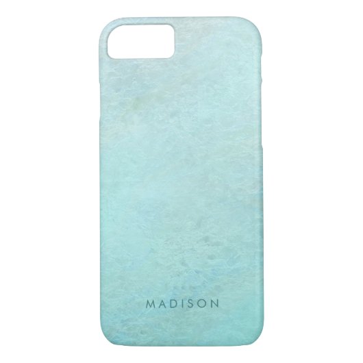 Gepersonaliseerde Mint Green Ombre Waterverf Case-Mate iPhone Case (Achterkant)