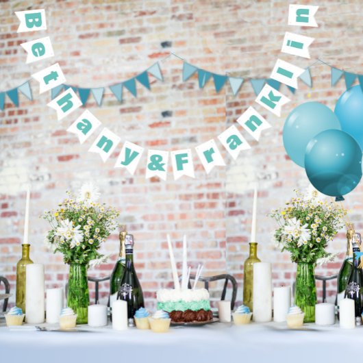 Gepersonaliseerde Mint of elke aangepaste kleur br Vlaggetjes