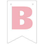 Gepersonaliseerde Mint Pink of elke aangepaste kle Vlaggetjes (Eerste vlag)