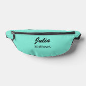 Gepersonaliseerde mintgroene minimalist heuptasje (Liggend)