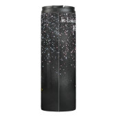 Gepersonaliseerde miskraam verlies roze & blauw li thermosbeker (Achterkant)