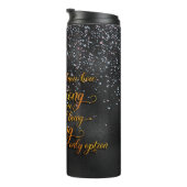 Gepersonaliseerde miskraam verlies roze & blauw li thermosbeker (Geroteerd rechts)