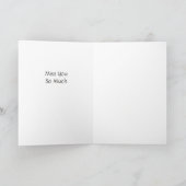 Gepersonaliseerde "Miss You"-Kaart Kaart (Binnen)