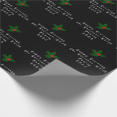 Gepersonaliseerde Mistletoe Gift Wrap HAMbyWG Cadeaupapier (Hoek)