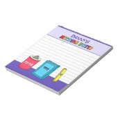 Gepersonaliseerde mitswa items - Paarse Notitieblok (Linkerzijde)