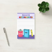 Gepersonaliseerde mitswa items - Paarse Post-it® Notes (Kantoor)