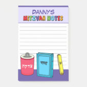 Gepersonaliseerde mitswa items - Paarse Post-it® Notes (Voorkant)
