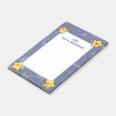 Gepersonaliseerde Mitswa merkt Paarse juichende st Post-it® Notes (Schuin)