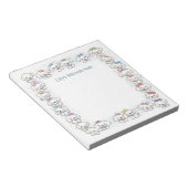 Gepersonaliseerde Mitswa Note Notitieblok Witte Pu (Schuin)