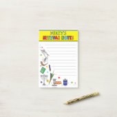 Gepersonaliseerde Mitswa-notities - Stijl 2 Post-it® Notes (Op bureau)