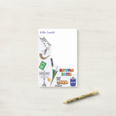 Gepersonaliseerde Mitswa-notities - Stijl 4 Post-it® Notes (Op bureau)