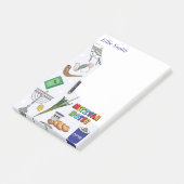 Gepersonaliseerde Mitswa-notities - Stijl 4 Post-it® Notes (Schuin)