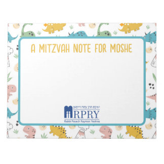 Gepersonaliseerde Mitzvah Note Notitieblok