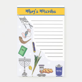 Gepersonaliseerde Mitzvah-notities - Post-It-stijl Post-it® Notes