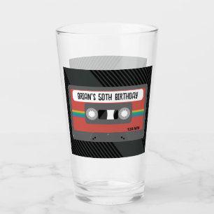 Gepersonaliseerde mixtape glas